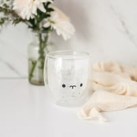 Slatka dvostruka zidna čaša - mačka, medvjed, patka, pas, svinja, narwhal - slatka čaša za kafu - čajne