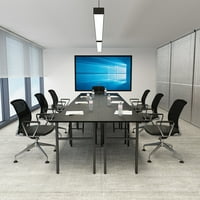 Potreban je kućna kancelarijska stola, bez montaže crni sklopivi stol, moderna iverica i metalni okvir-odrasli-NE5CB12060