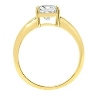 2.5ct jastuk za rezanje bijelog safira 14k žuti zlatni godišnjički zaručnički prsten veličine 3.5