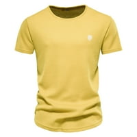 Muška majica na otvorenom kratkim rukavima izvezena majica Spring Plain Casual Top Majice za muškarce