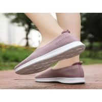 Ženske tenisice Udobne casual cipele klizanje na stanovima Žene Lagane trčanje mreža za cipele Pink