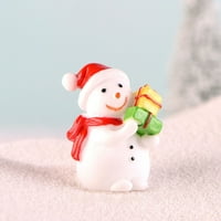 Giligiliso Božićno čišćenje Božićni mali snjegović igračka božićna smola snjegonski mikroskopski ukras