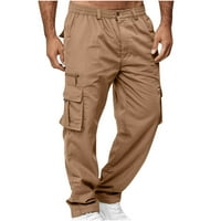 Poklonstveni muški teretni hlače Clearence Casual Pant s džepovima ravno tipa Fitness Vanjske pantalone