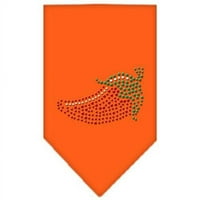 Mirage Pet Proizvodi Chili Pepper Rhinestone Bandana Narančasta Velika