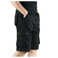 WeFuesd Cargo Hlače za muškarce muške hlače Čvrsto muške boje s više džepom i modnim ljetnim hlačama