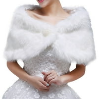 Svadbena vunena šal vjenčanica zimska topli šal imitativni zečji kosu za žene za žensku djevojku dama