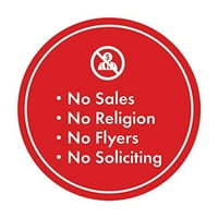 Zaokružite ne prodaju, nema religije, nema letaka, bez traženog znaka - veliki
