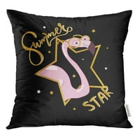 Zabava Slatka Flamingo Slogan i grafički tee tiskani ljubavni zakrpe bacaju poklopac jastučnice za jastuk
