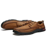 Welliumy Muškarci Natični ljubimci Kožne casual cipele čipke za cipele za cipele hodanje mokasinske