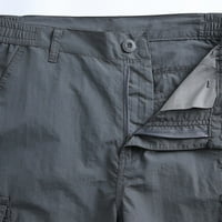 Aueoeo modne hlače za muškarce, vodootporne planinarske gaćice lagane vanjske radne pantalone za muškarce