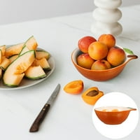 Kućna keramička salata salata narančasta uzorka desertna posuda za voće