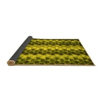 Ahgly Company Zatvoreni kvadrat Sažetak žute prostirke savremene površine, 5 'kvadrat