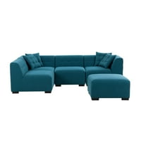 WilliamSpace kabrioletni kauč za kauč sa kaučem kauča sa kaučem za reverzibilni ugao kauč na namještaju L-oblikovane sjedeće sofe