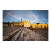 Galerija Rainbow preko Trga Senata u Helsinki Metal Wall Art