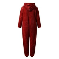 Ženski kombinezon s dugim rukavima Pajamas casual zimske tople trke za spavanje