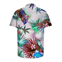 CLLIOS muške havajske košulje Cleariance Ljeto kratki rukav ležerni majica dole Veliki i visoki tropski