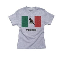 Meksiko Olimpijsko - tenis - zastava - Silueta Boy's Pamučna majica