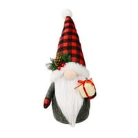 Božićni gnomi pliša, ručno rađena lica figurice nordijske plišane gnome ELF lutka ukrasi gnomi božićne