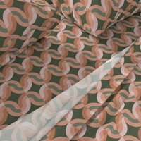 pamučni listovi, kalifornijski kralj set - atomski prugasti breskvi kadulja zelene retro moderne