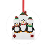 Art personalizirani penguin ručnik za božićni privjesak Božićni dekor za odmor