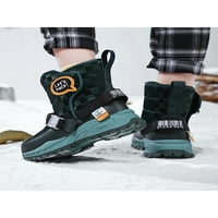 Unise djeca tople cipele Udobne zimske čizme Mid CALF čizme za snijeg na otvorenom neklizajući planinarski