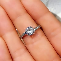 Pismo Prstenovi Žene Diamond pjenušava cirkonija Prsten Dame Jewelry Angažirani prsten Preppy prstenovi
