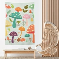 Frog i gljiva šumska tapiserija, razne veličine za ukrašavanje doma