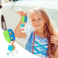 Obrazovanje Anti Thefts Lock Car Daljinski upravljač Ključ model novorođenčadi i mališani rani dječji glazbeni ključ plastična plava