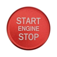 Crveni vozila Automobilski motor Start Push gumba Poklopac poklopca za Audi A4L A6L Q a A7
