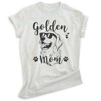 Zlatna mama majica, unise ženska majica, vlasnik zlatnog retriver, najbolji pas mama poklon, heather