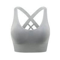 Žene Cleariance Comfort Sports Bras Ženska Yoga Solid bez rukava Hladne ramelne ležerne rezervoare za