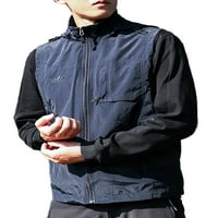Niuer muns prsluk iznosi jakna sa kapuljačom bez rukava bez rukava kapuljača jakne puna zip odjeća mornarsko