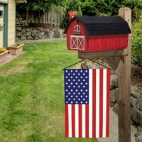 Vanjska dvostrana američka zastava u američkoj 4. julu Dekorativna zastava otporna na izblijedjelo otporni na baner za dvorište
