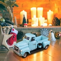 Vintage božićni crveni metalni kamion Desktop Dekoracija Božić Dječji igračke za poklone