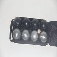 Oglas Metal Bocce Petanque Set sa crnom i mljevenom i crnom najlonskom torbom - Single