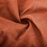 Ženske pantalone za noge Elastična pamuka opuštena elegantna topla tanka narančasta narančasto korišteno