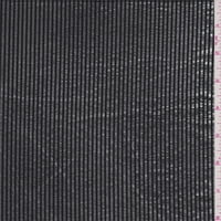 Black Srebrna folija Stripe dres, tkanina od dvorišta