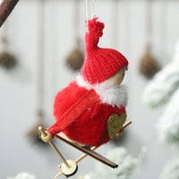 Crvena ski lutka Božićni viseći ukras Privjesci za božićne ukrase ukras za kućnu zabavu uređenje ureda