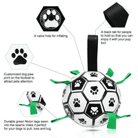 Igračka za pse nogometna lopta s interaktivnim karticama za vuču, psećih igračaka za rat, štenad rođendanski