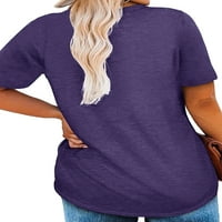 Ženske plus veličina Grafički tens Faith T-majice za žene prevelike kršćanske majice kratkih rukava