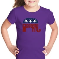 Majica umjetničke djevojke pop umjetnost - republikanska - velika stara zabava