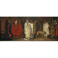 Slike javne domene upoznali su kralj Punt Act I scena i poster Print Edwin Austin Abbey, American Philadelphia