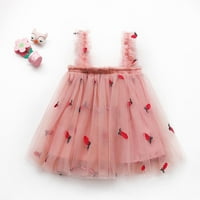 Tking Modne dečke devojke Princess haljina za bebe bez rukava daisy cvjetna slojevljena haljina za rođendanska