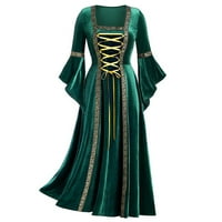 Renesansne kostimi za ženske haljine Vintage Gothic Goh Chemise Seljački haljina Srednjovjekovni kostim