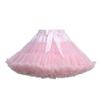 Daqian Plus size suknje odolijevanje modne ženske solidne boje plesnog party ples baleta baleta tutu