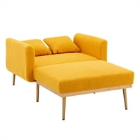 Stolica za akcent ležaljka, modernu sofu s ružom Zlatne noge, tapecirani stolica za čitanje ručne stolice