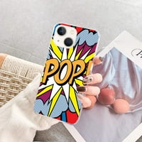 Pop Art Case kompatibilan sa iPhone Plus-om, estetskom umjetničkom dizajnu TPU poklopac branika