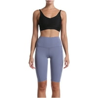 Ženske kratke hlače za vike struka Stretch Tummy Control Yoga vježbanje trčanje kompresije vježbe kratke