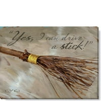 Sullivans Darren Gygi Inspirational Witch's Broom platna, muzejski kvalitet Giclee Print, Galerija umotana,