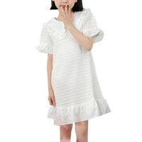 Pedort Baby Girls 'Playjecke haljine ljetne rukavice bez rukava za ispisne haljine za zabavu za djecu